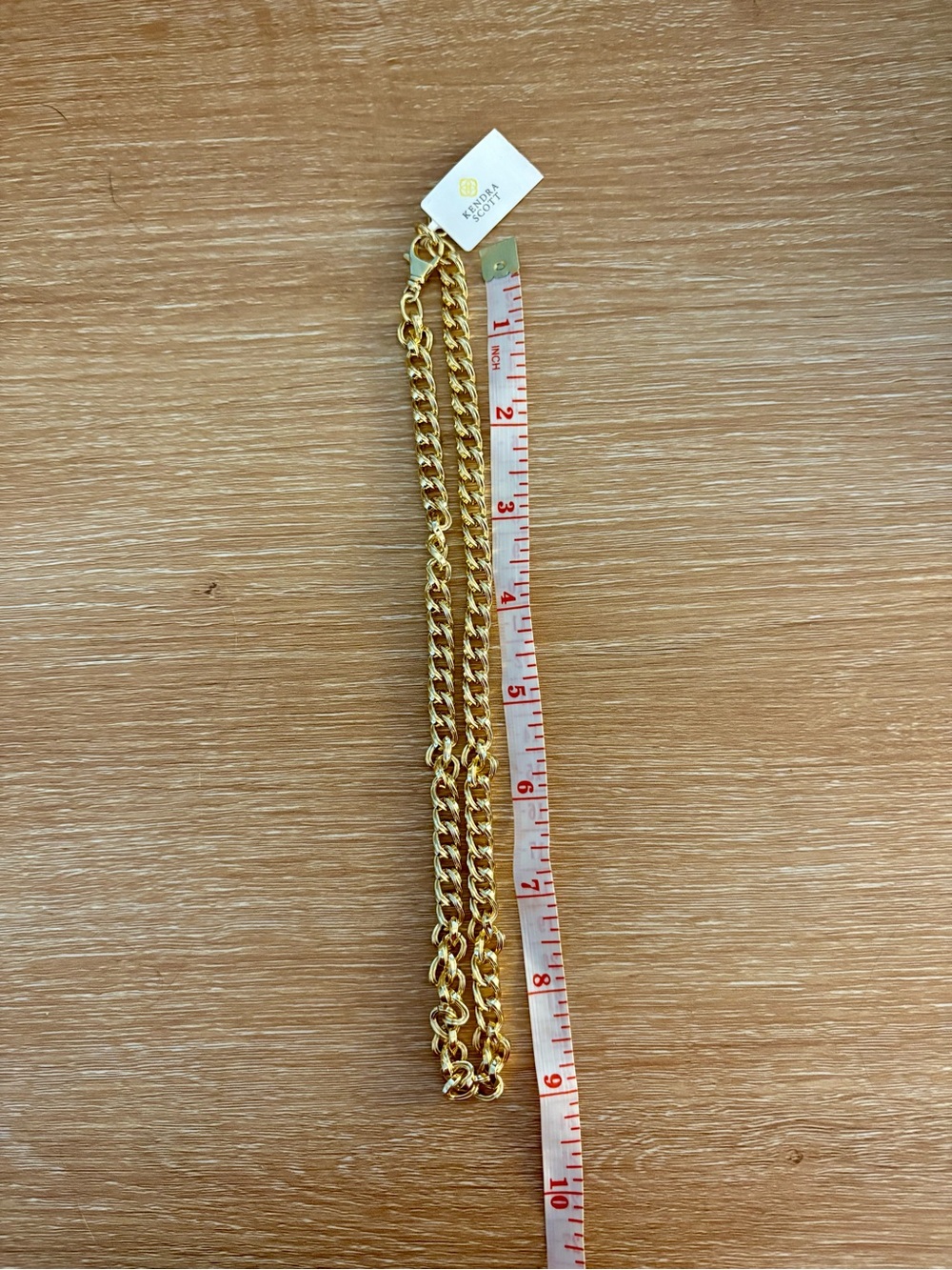 New Kendra Scott Vincent Chain Gold Necklace NWT - Picture 2 of 9